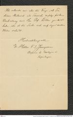 Nachlass Franz Steindachner, Brief von Hector F. E. Jungersen an Franz Steindachner (25.09.1899), Inv.Nr. 262.01, Seite 3